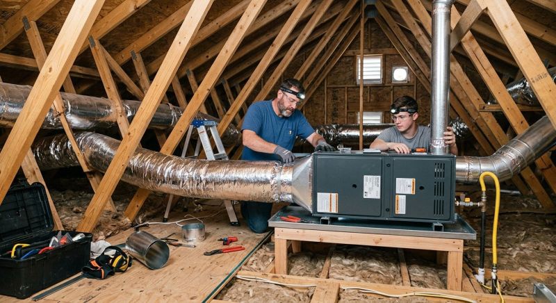 Attic Furnace Installation in Columbus, OH