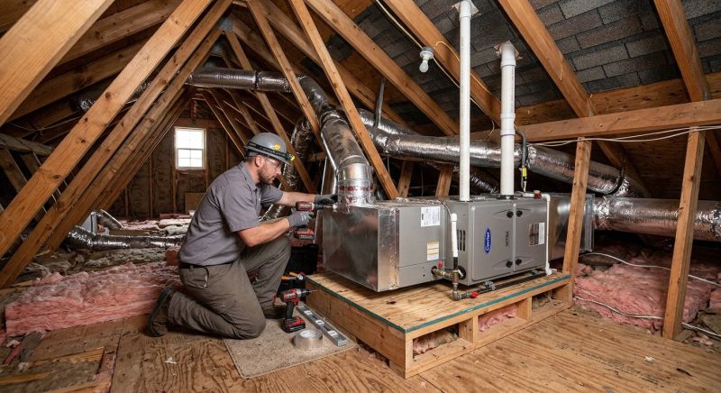 Attic Furnace Installation in Annapolis, MD