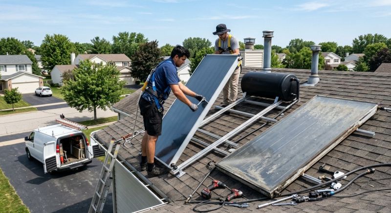 Solar Water Heater Replacement in Denver, CO